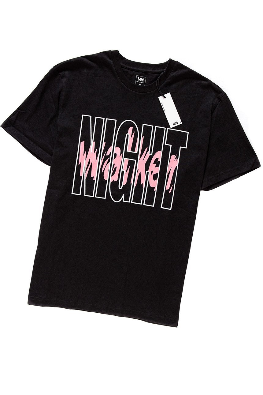 LEE T SHIRT NIGHT WALKER TEE BLACK L62TRE01