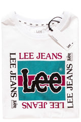 LEE T SHIRT RETRO LOGO TEE BRIGHT WHITE L41RRELJ