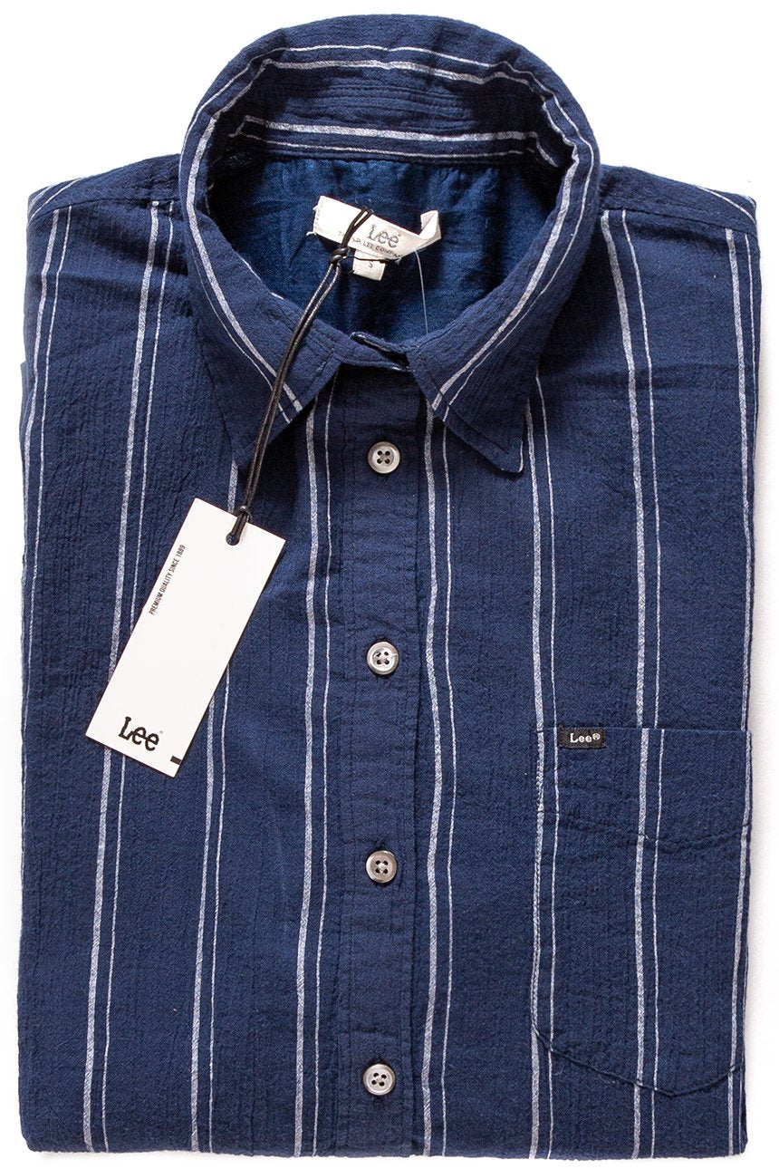 LEE 90'S ICONIC SHIRT NAVY DROP L45WLTEE