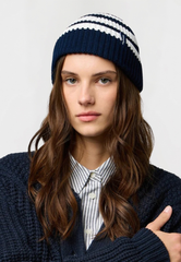 Czapka Wrangler Striped Beanie Dark Navy 112372408