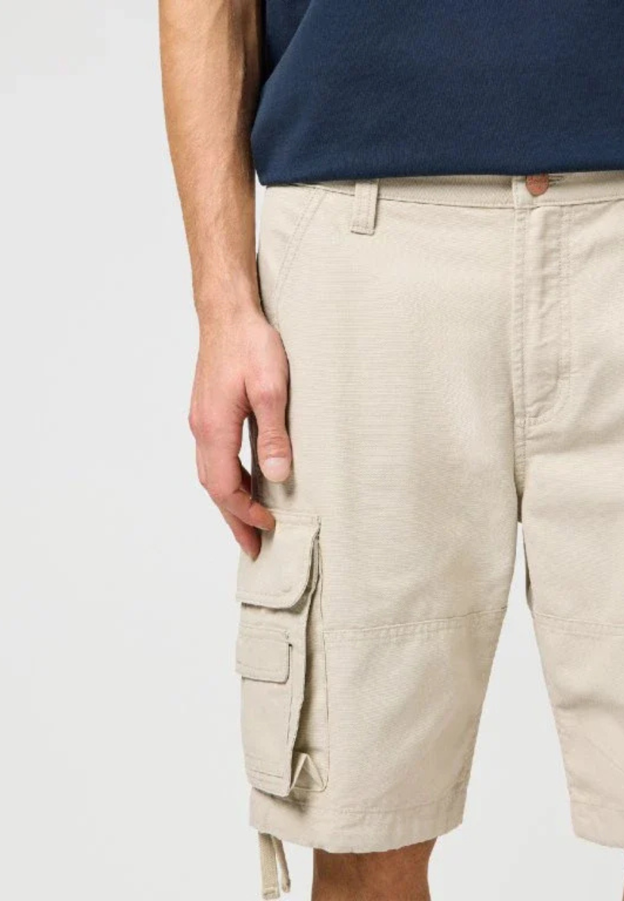 Męskie Spodenki Wrangler CJ Cargo Shorts Pelican 112362551