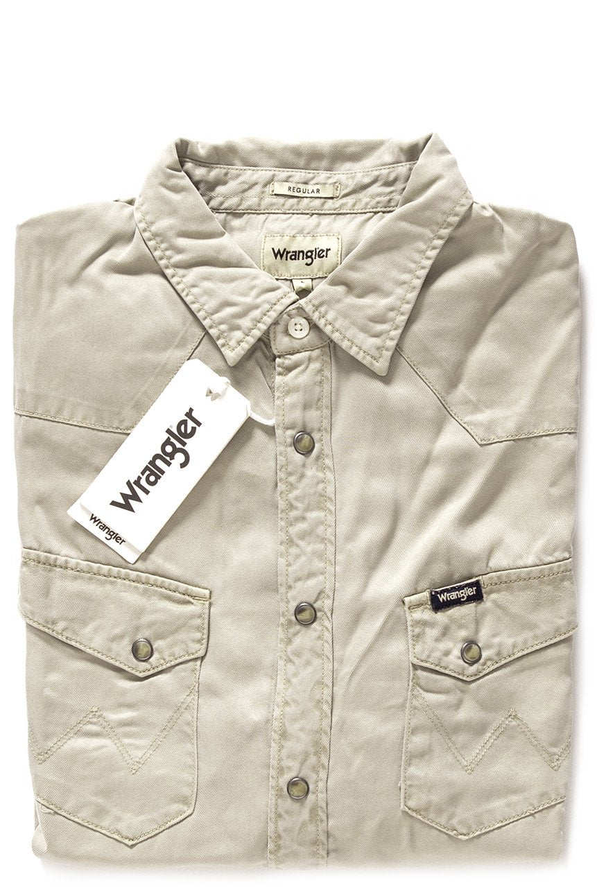 WRANGLER LS WESTERN SHIRT ABBEY STONE W5969TAGB