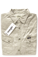 WRANGLER LS WESTERN SHIRT ABBEY STONE W5969TAGB