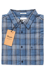 WRANGLER S/S 1PKT SHIRT INDIGO BLUE W5860L3RQ