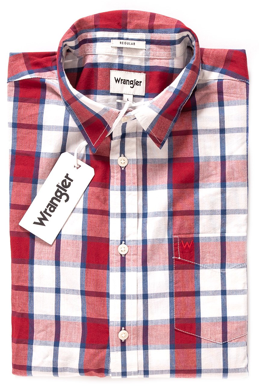 WRANGLER LS 1PKT SHIRT BLUE DEPTHS W57604MJY