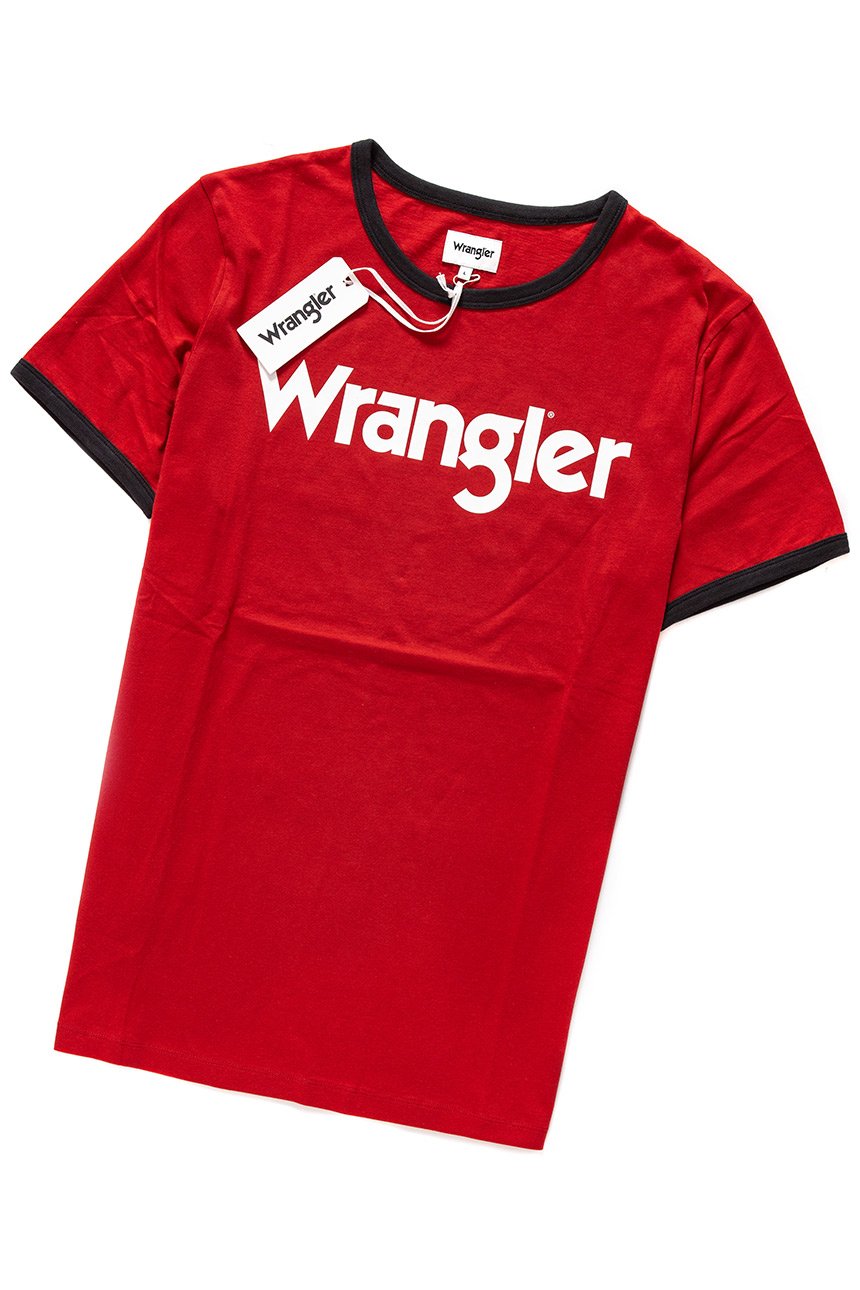 WRANGLER T SHIRT KABEL TEE SCARLET RED W7C38D3UU