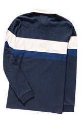 WRANGLER LS RUGBY POLO BLUE DEPTHS W7C22GSJY
