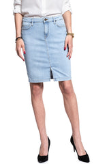 SPÓDNICA JEANSOWA LEE PENCIL SKIRT LIGHT COROVAL L38GMFOC