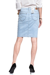 SPÓDNICA JEANSOWA LEE PENCIL SKIRT LIGHT COROVAL L38GMFOC