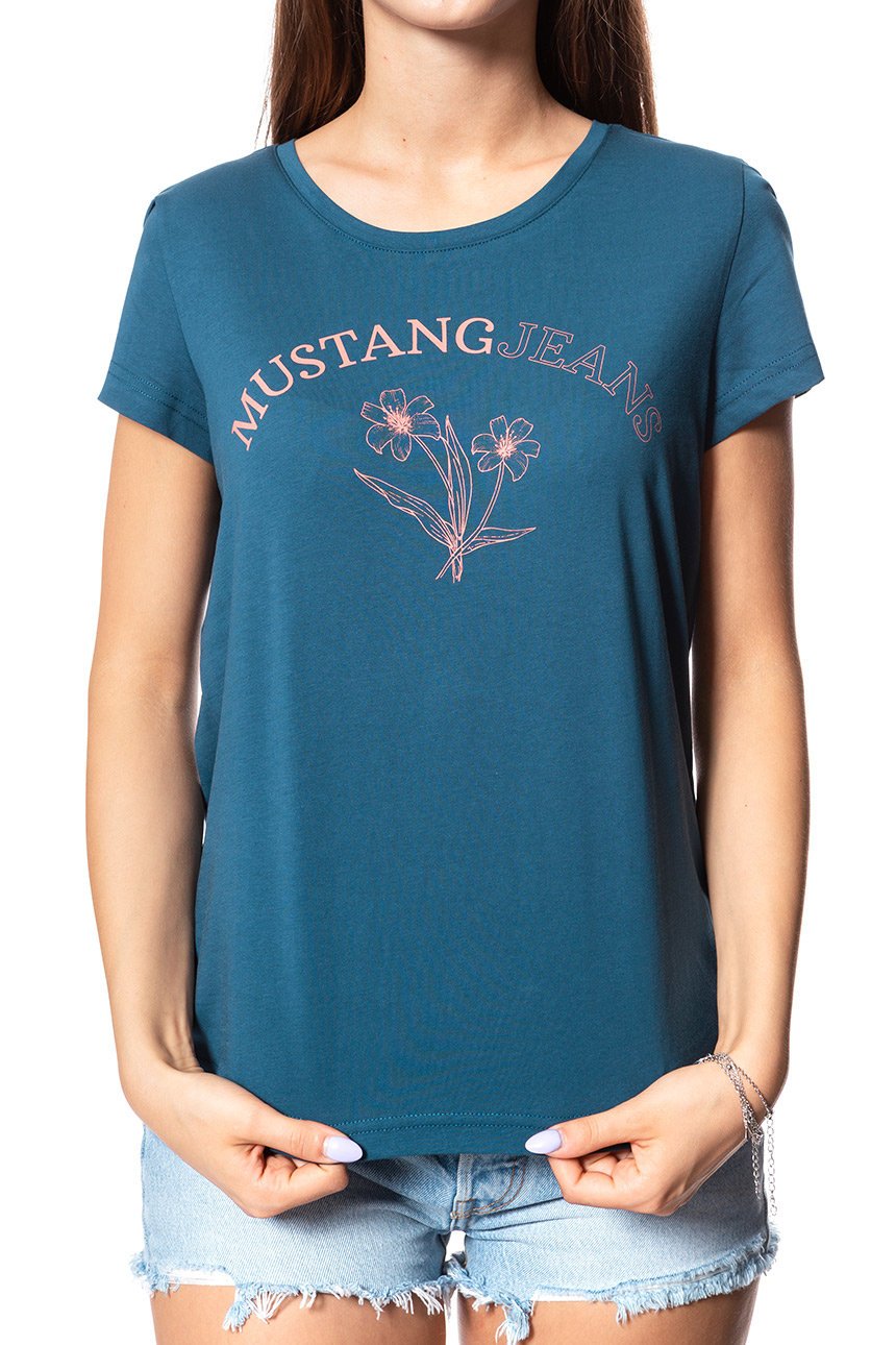MUSTANG T SHIRT DAMSKI Alina C Print Majolica Blue 1008934 5243