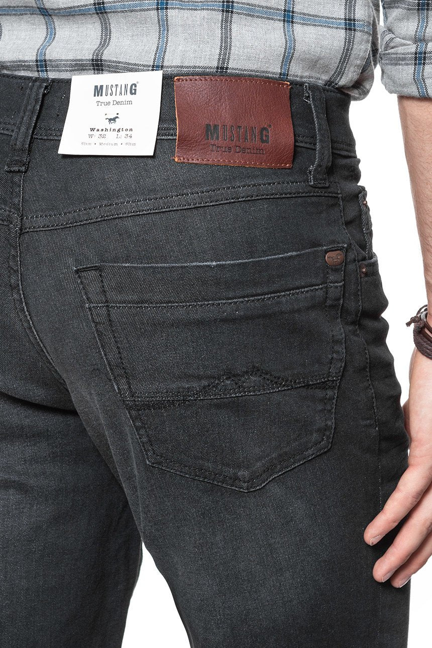 SPODNIE MĘSKIE MUSTANG Washington Denim Black 1009084 4000 881