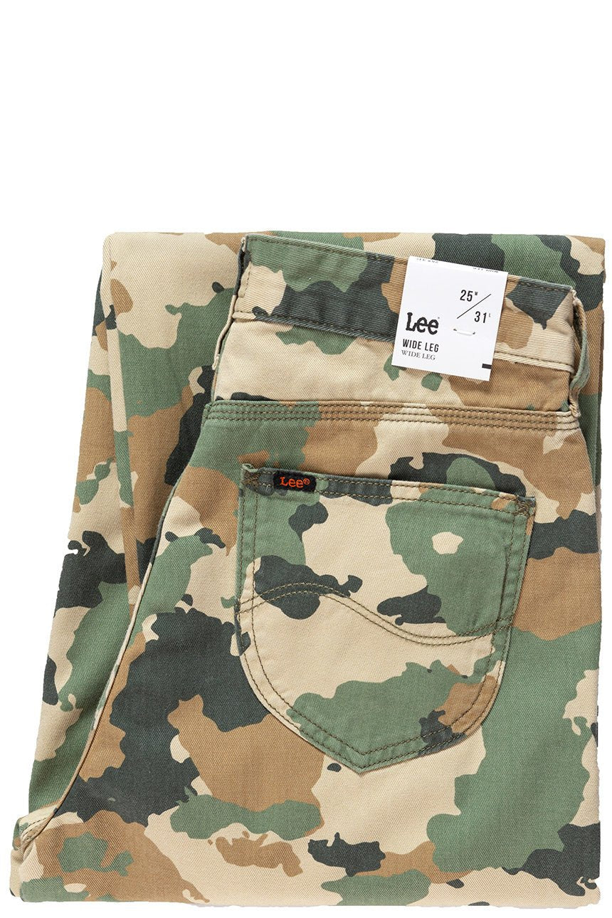 SPODNIE DAMSKIE LEE WIDE LEG CAMOUFLAGE L31GCW03