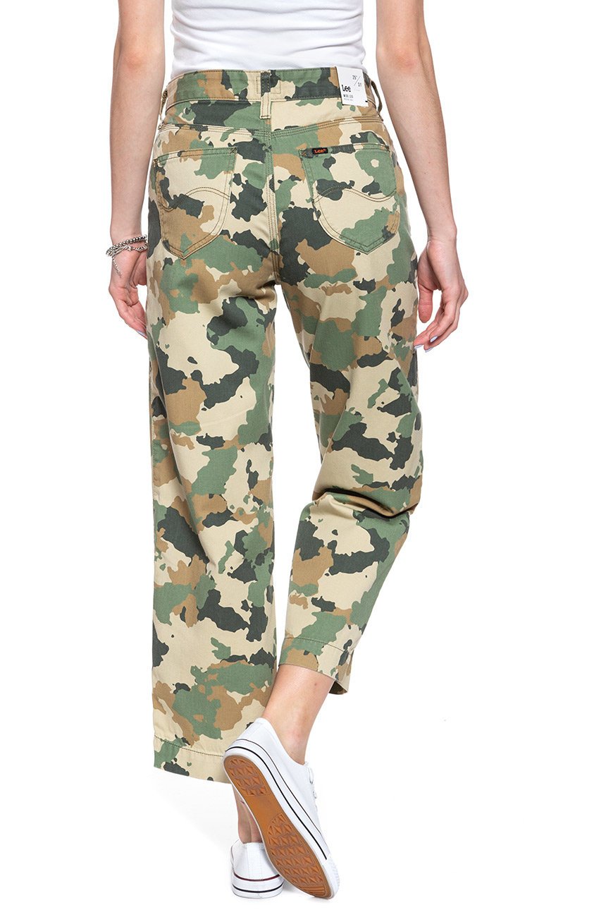 SPODNIE DAMSKIE LEE WIDE LEG CAMOUFLAGE L31GCW03