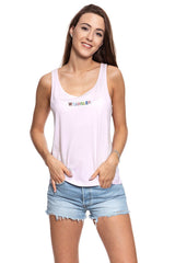 WRANGLER T SHIRT DAMSKI  TANK LAVENDER FOG W7387EVVW