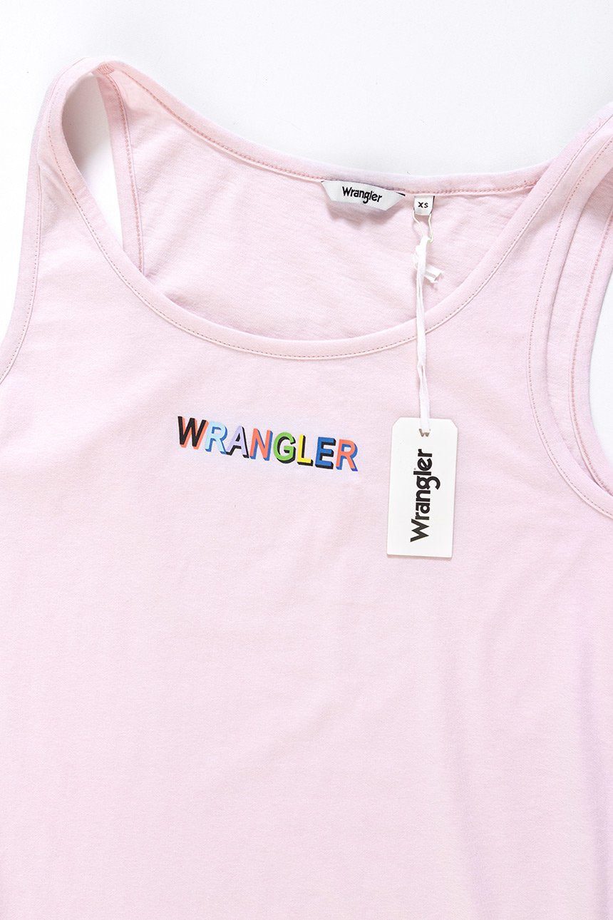 WRANGLER T SHIRT DAMSKI  TANK LAVENDER FOG W7387EVVW