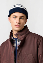 Czapka Wrangler Striped Beanie Dark Navy 112372408