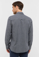 Męska Koszula Mustang Style Eastbridge Brushed Twill Mini Check Blue 1016960 12785