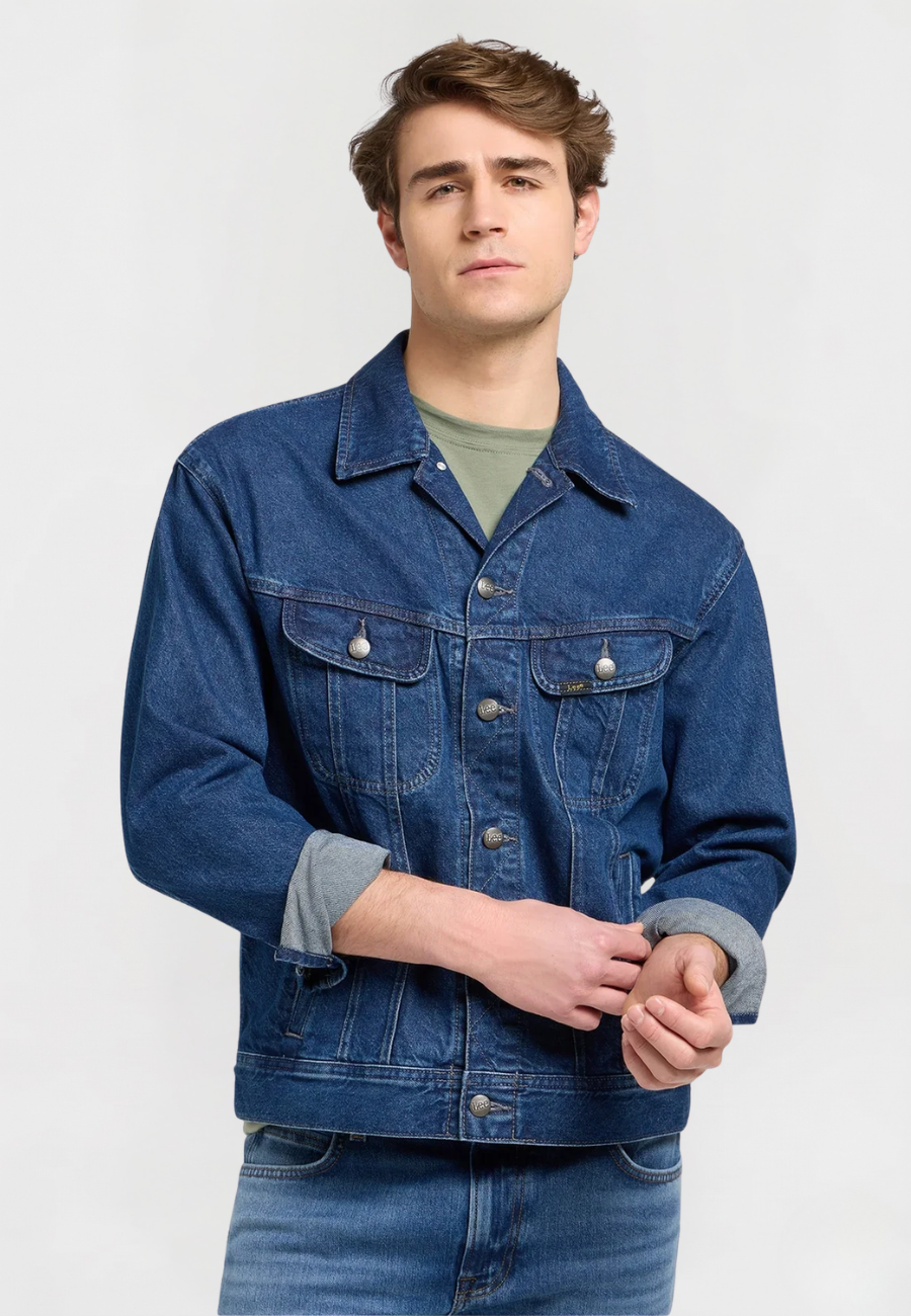 Męska Kurtka Jeansowa Lee Relaxed Rider Jacket Reach 112371312