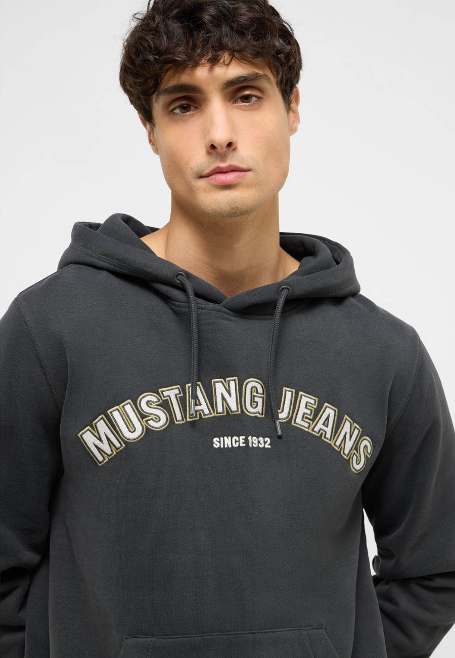 Męska Bluza Nierozpinana Mustang Style Eden Pirate Black 1017554 4088