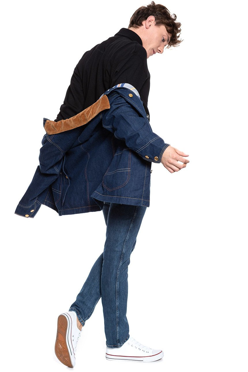 KURTKA JEANSOWA LEE x TIMBERLAND BOX JACKET RINSE L87JGT36