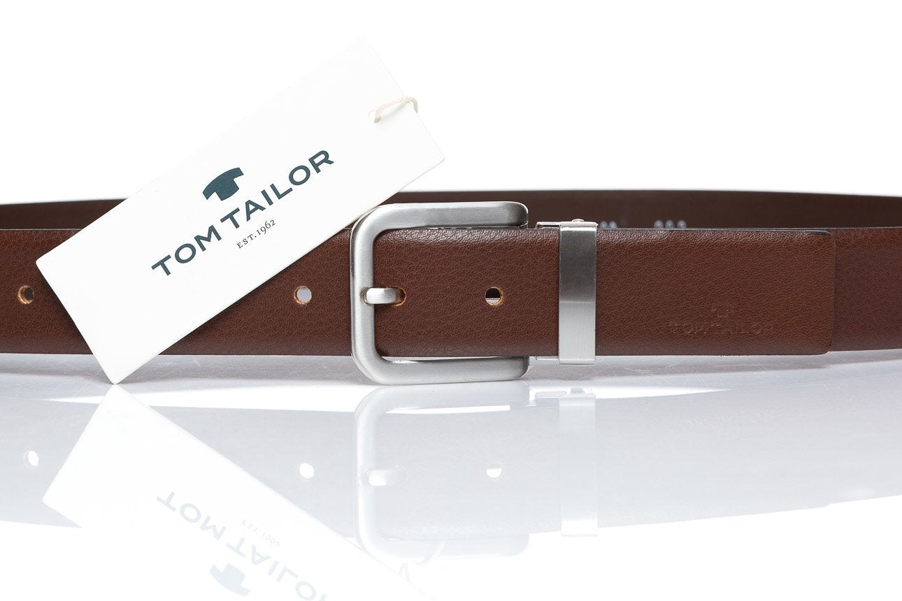 TOM TAILOR PASEK SKÓRZANY  SOPO-TT293 680 35mm Ledergürtel