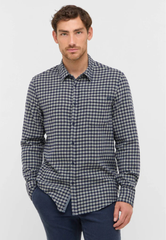 Męska Koszula Mustang Style Eastbridge Brushed Twill Mini Check Blue 1016960 12785