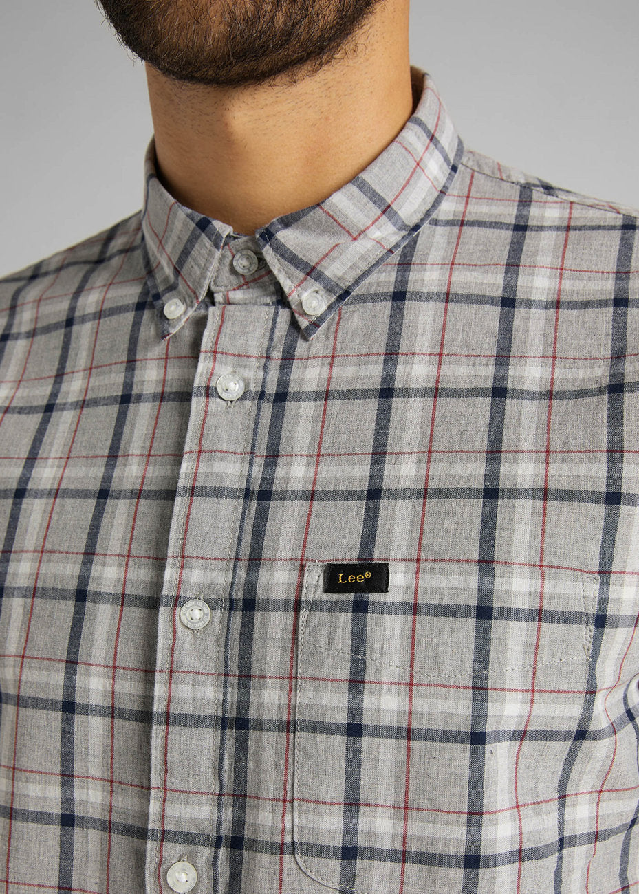MĘSKA KOSZULA LEE LEE BUTTON DOWN GREY MELE L880RN37