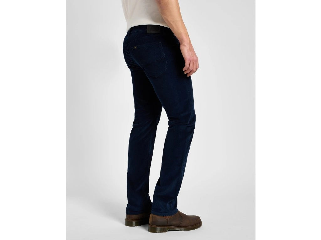 Męskie Spodnie Materiałowe Lee Daren Zip Fly Rivet Navy 112373981