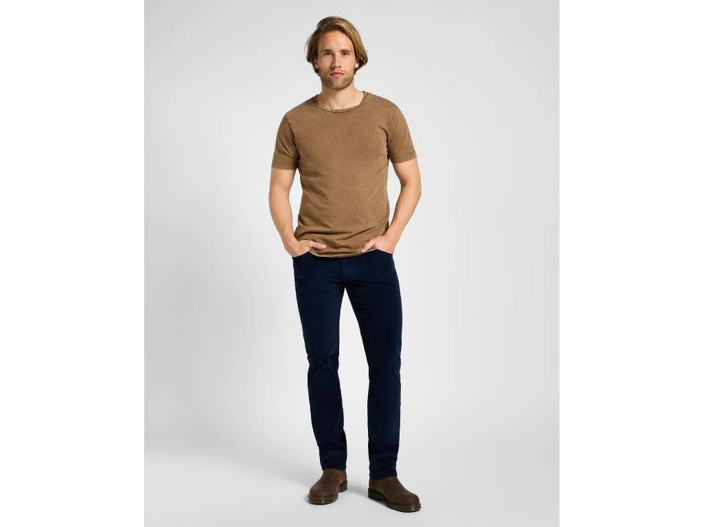 Męskie Spodnie Materiałowe Lee Daren Zip Fly Rivet Navy 112373981