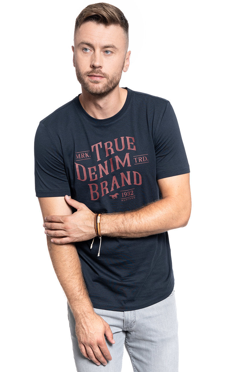 T-SHIRT MĘSKI MUSTANG ALEX C TYPE SKY CAPTAIN 1010359 5323