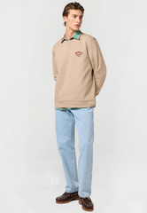 Meska Bluza Wrangler Small Logo Crew Timberwolf 112364092