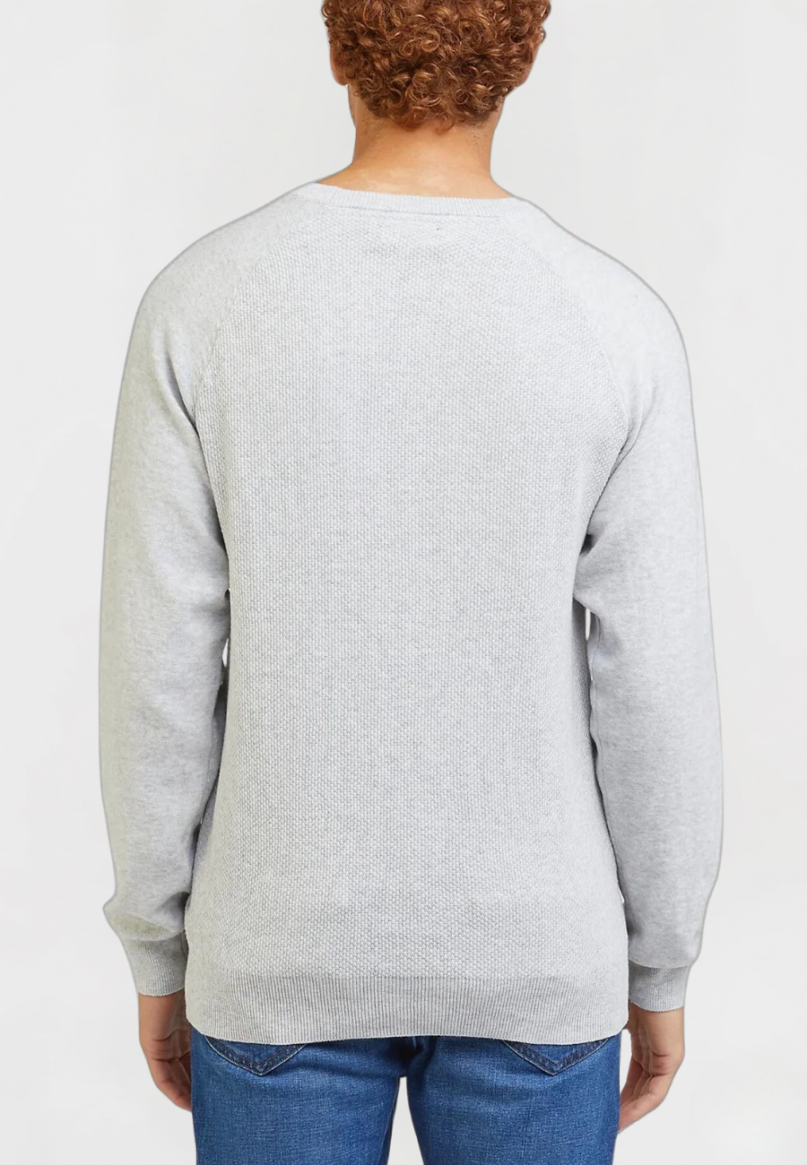 Męski Sweter Lee Raglan Crew Knit Grey Mele 112330668