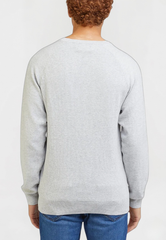Męski Sweter Lee Raglan Crew Knit Grey Mele 112330668