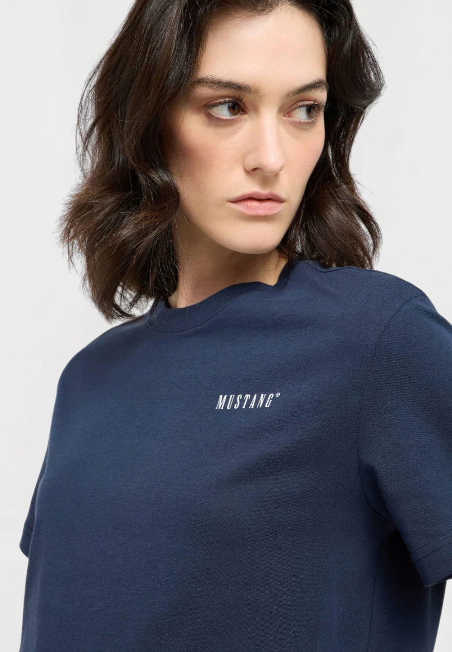 Damski T-Shirt Mustang Style Floris Navy Blazer 1016145 5324