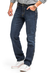 WRANGLER REGULAR FIT MĘSKIE SPODNIE JEANSOWE  DARK USED W10I22H10