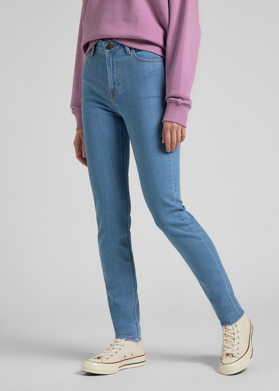 LEE SCARLETT HIGH DAMSKIE SPODNIE JEANSOWE LIGHT LITA L626OPVM