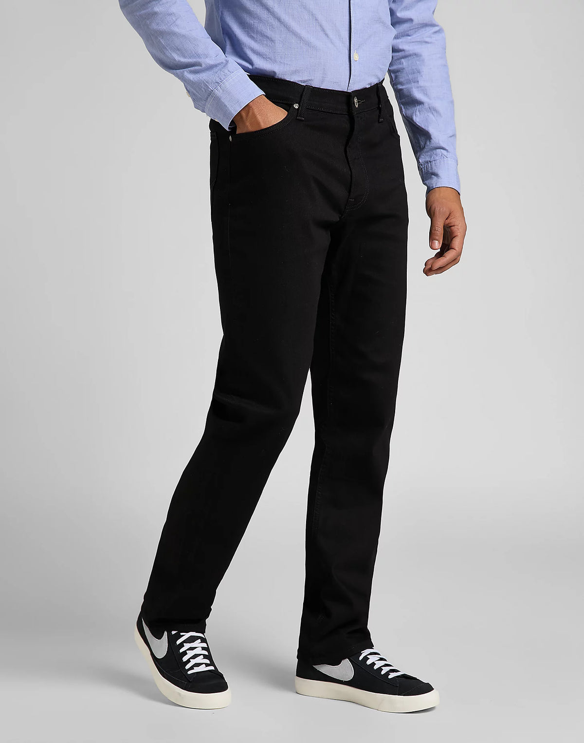 LEE WEST MĘSKIE SPODNIE JEANSOWE CLEAN BLACK L70WHFAE