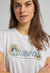 Damski T-shirt Lee Kansas Graphic Tee Lilac Hunt L44HEPQC 112109879