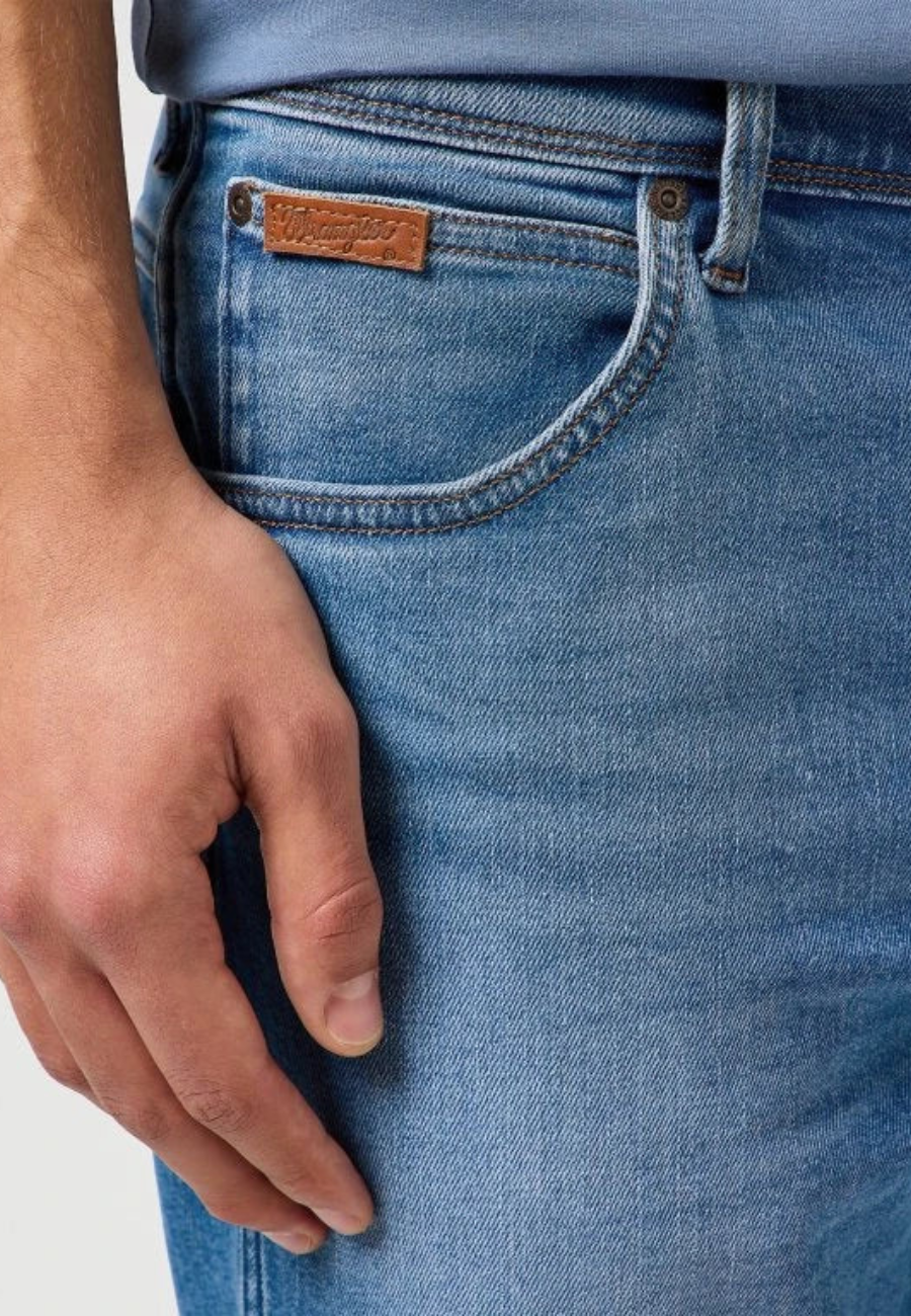 Szorty Męskie Wrangler Texas Shorts Sentinel Steel 112362507