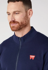 Meska Bluza Wrangler Funnel Neck Zip Real Navy 112341207