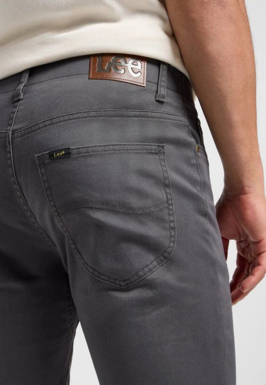 Męskie Spodnie Materiałowe Lee Slim Fit Mvp Static Gray 112363980