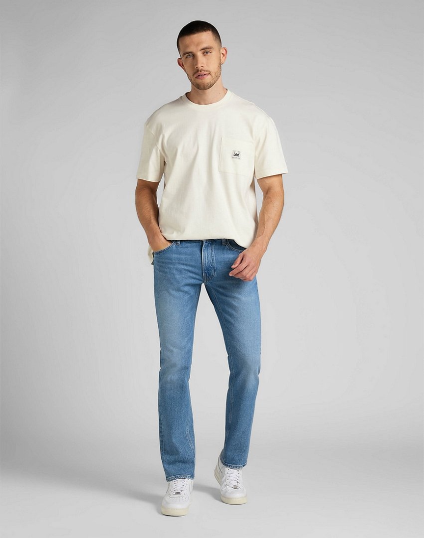 LEE DAREN ZIP FLY MĘSKIE SPODNIE JEANSOWE WORKER LIGHT L707MWFO