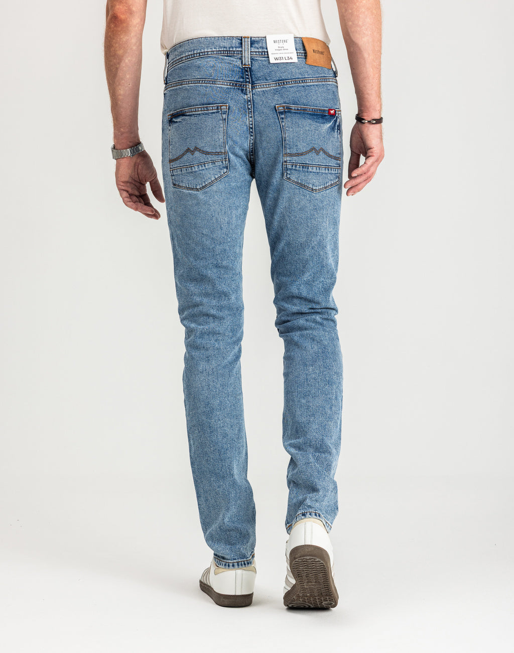 Spodnie Męskie Jeansowe Mustang Vegas Slim Denim Blue 1015043 5000 202