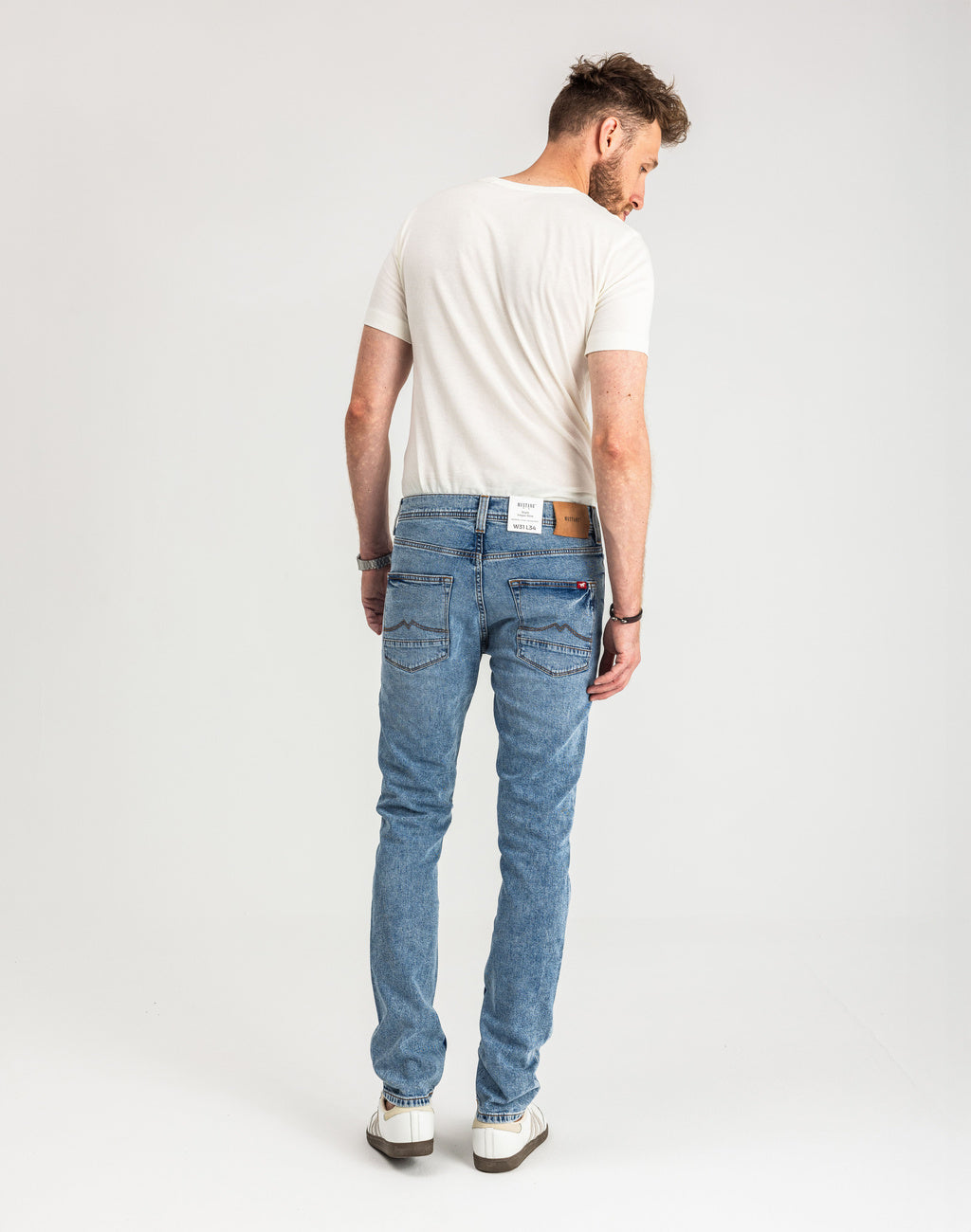 Spodnie Męskie Jeansowe Mustang Vegas Slim Denim Blue 1015043 5000 202