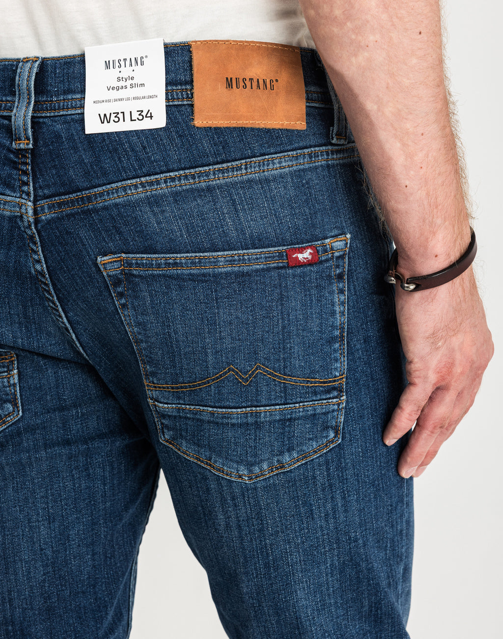 Spodnie Męskie Jeansowe Mustang Vegas Slim Denim Blue 1015045 5000 883