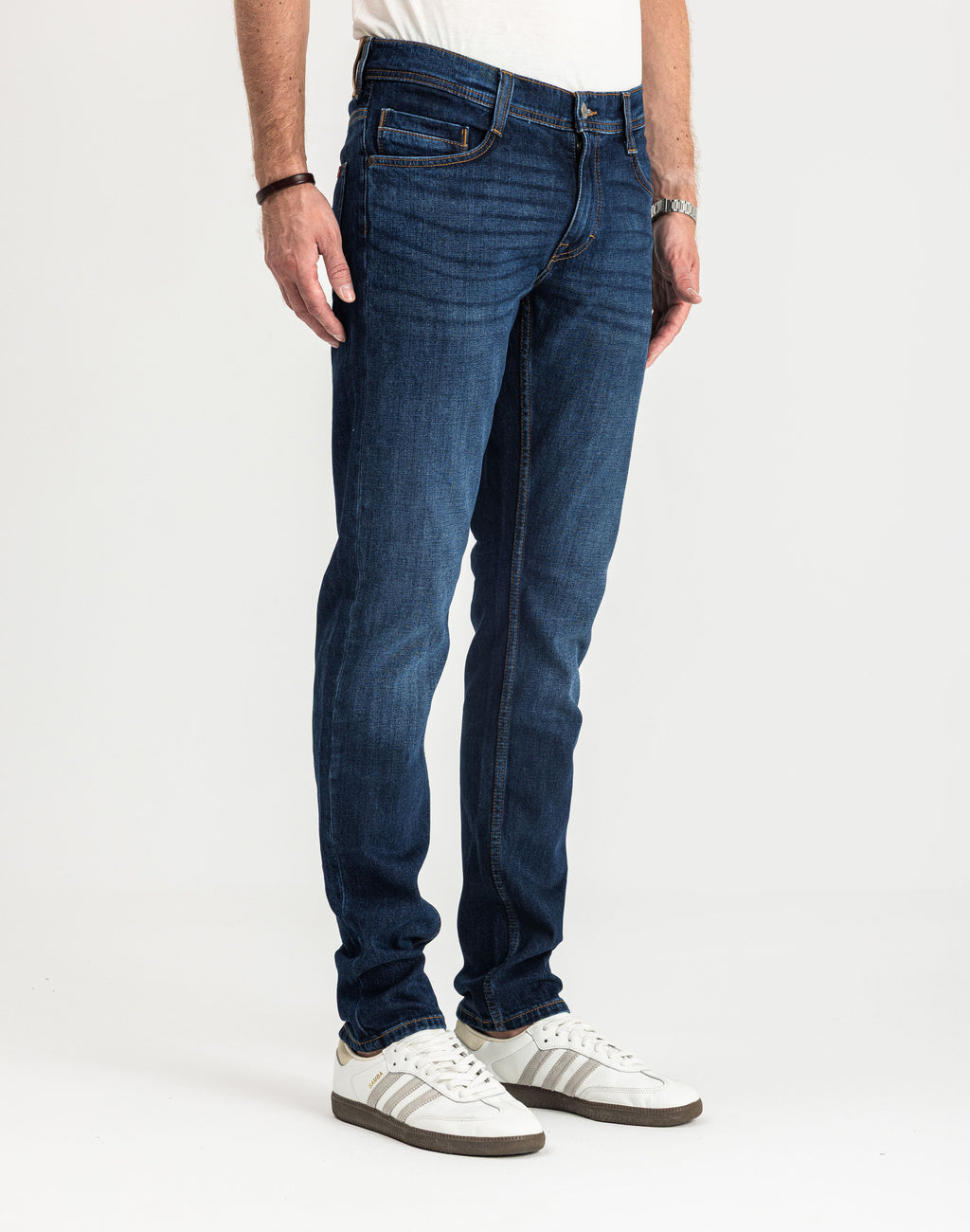 Spodnie Męskie Jeansowe Mustang Oregon Slim Denim Blue 1015041 5000 982