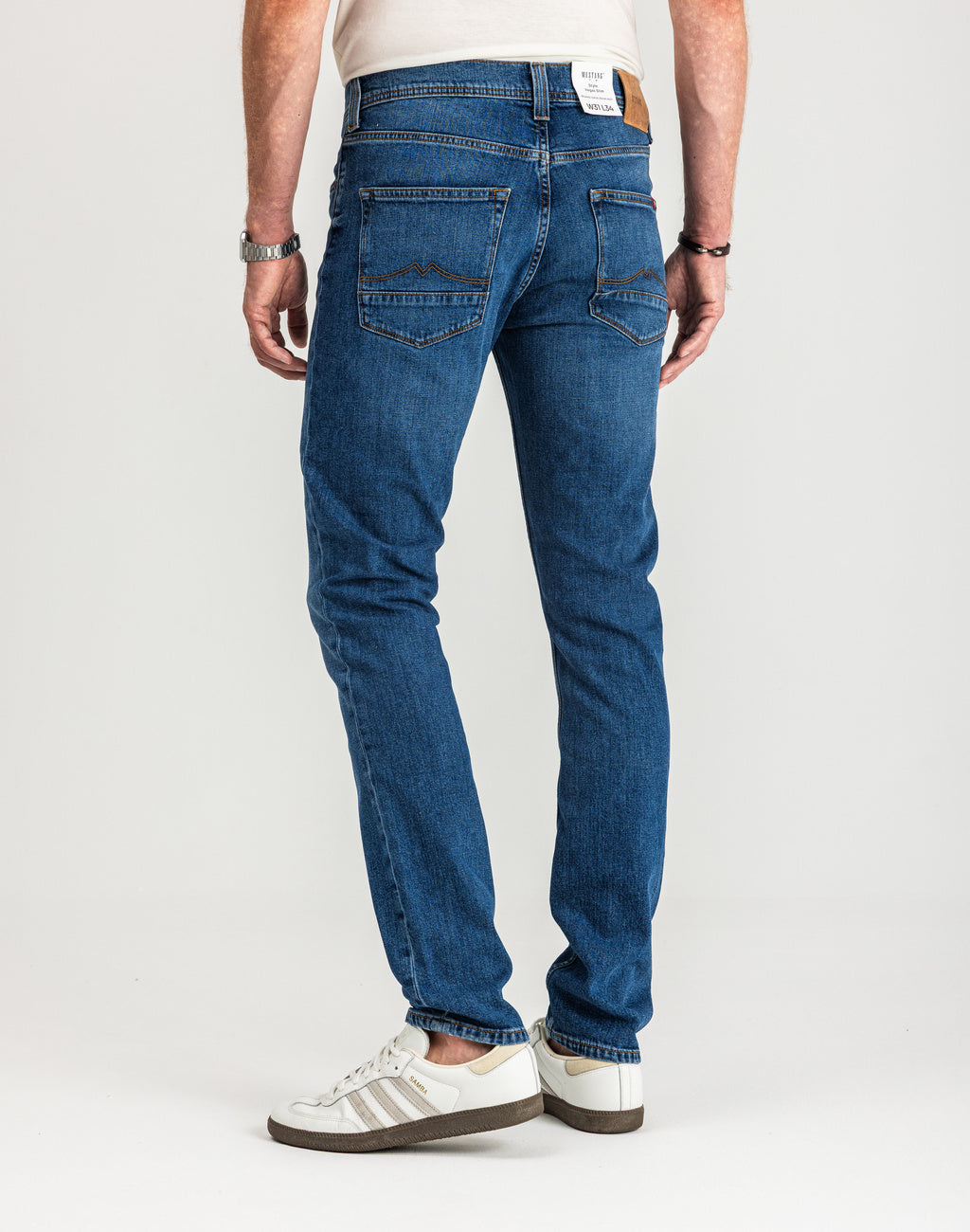 Spodnie Męskie Jeansowe Mustang Vegas Slim Denim Blue 1015043 5000 702