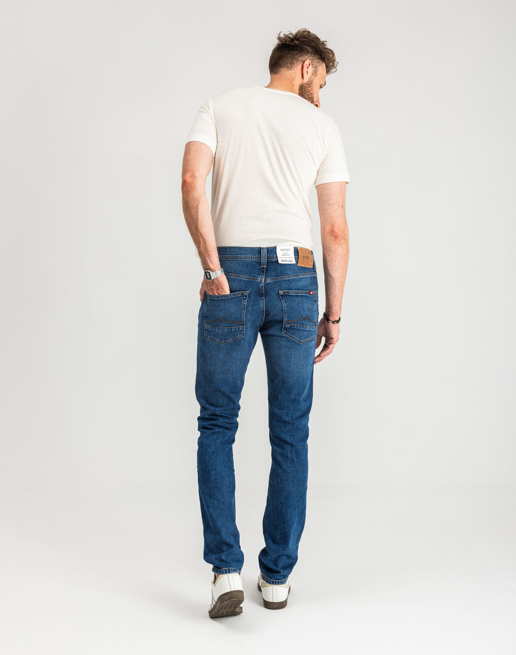 Spodnie Męskie Jeansowe Mustang Vegas Slim Denim Blue 1015043 5000 702
