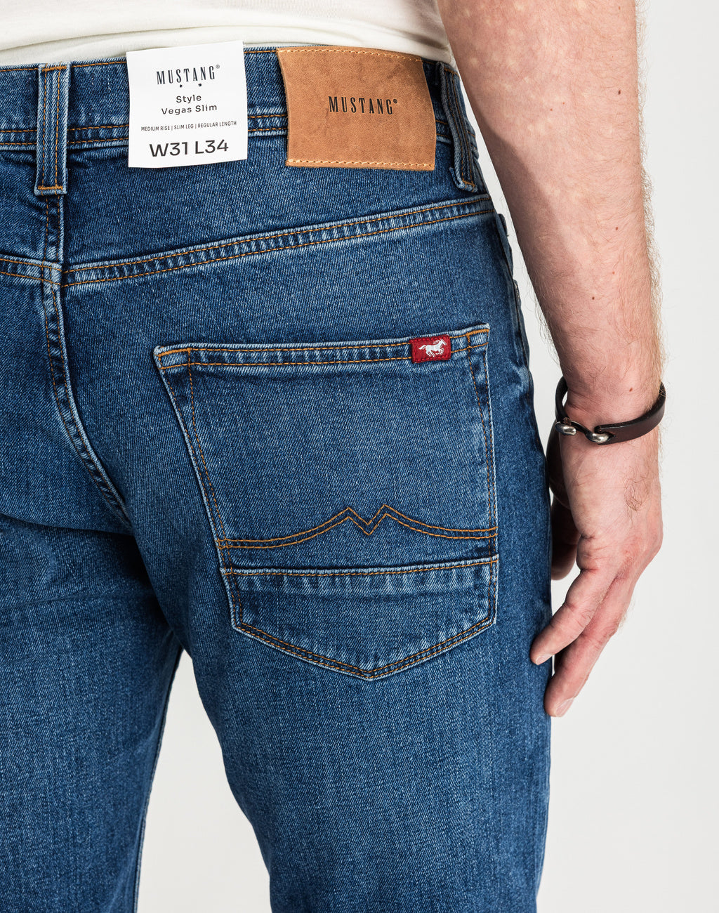 Spodnie Męskie Jeansowe Mustang Vegas Slim Denim Blue 1015043 5000 702