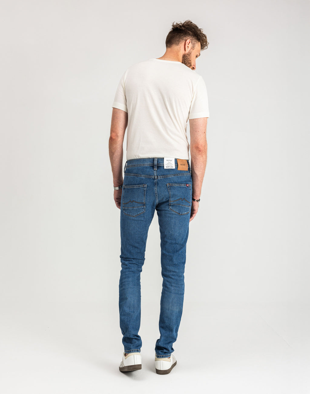 Spodnie Męskie Jeansowe Mustang Vegas Slim Denim Blue 1015350 5000 682